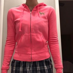 Pink zip up